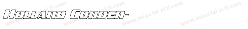 Holland Conden字体转换
